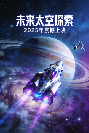 科幻电影海报 - 未来太空探索高清封面