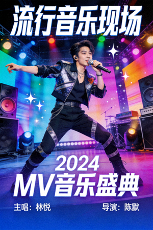 MV音乐视频海报 - 流行音乐表演高清封面