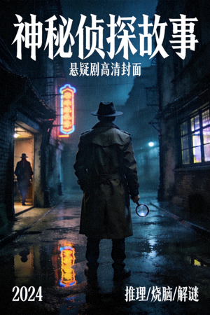 悬疑剧海报 - 神秘侦探故事高清封面